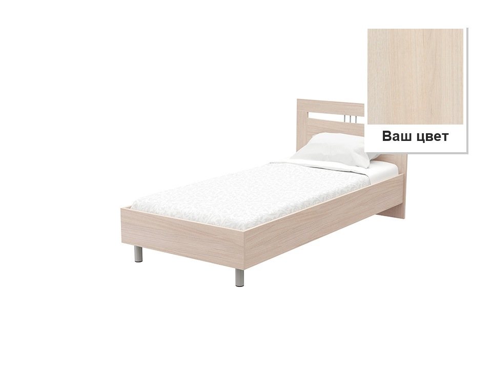 Кровать Umbretta Дуб Шамони светлый (124)